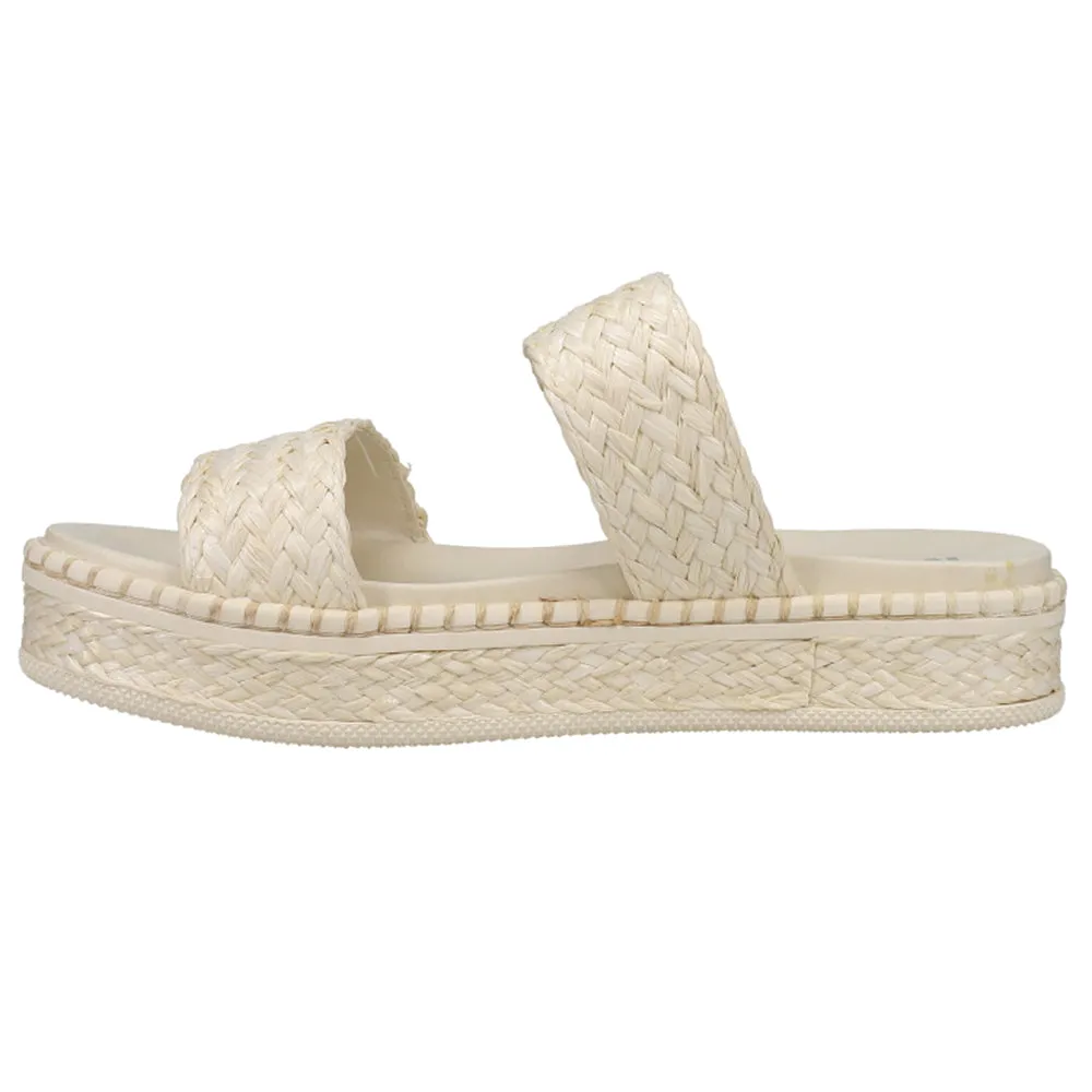 Kady Braided Raffia Platform Slide Sandals sold by Shoebacca product image thumbnail 3