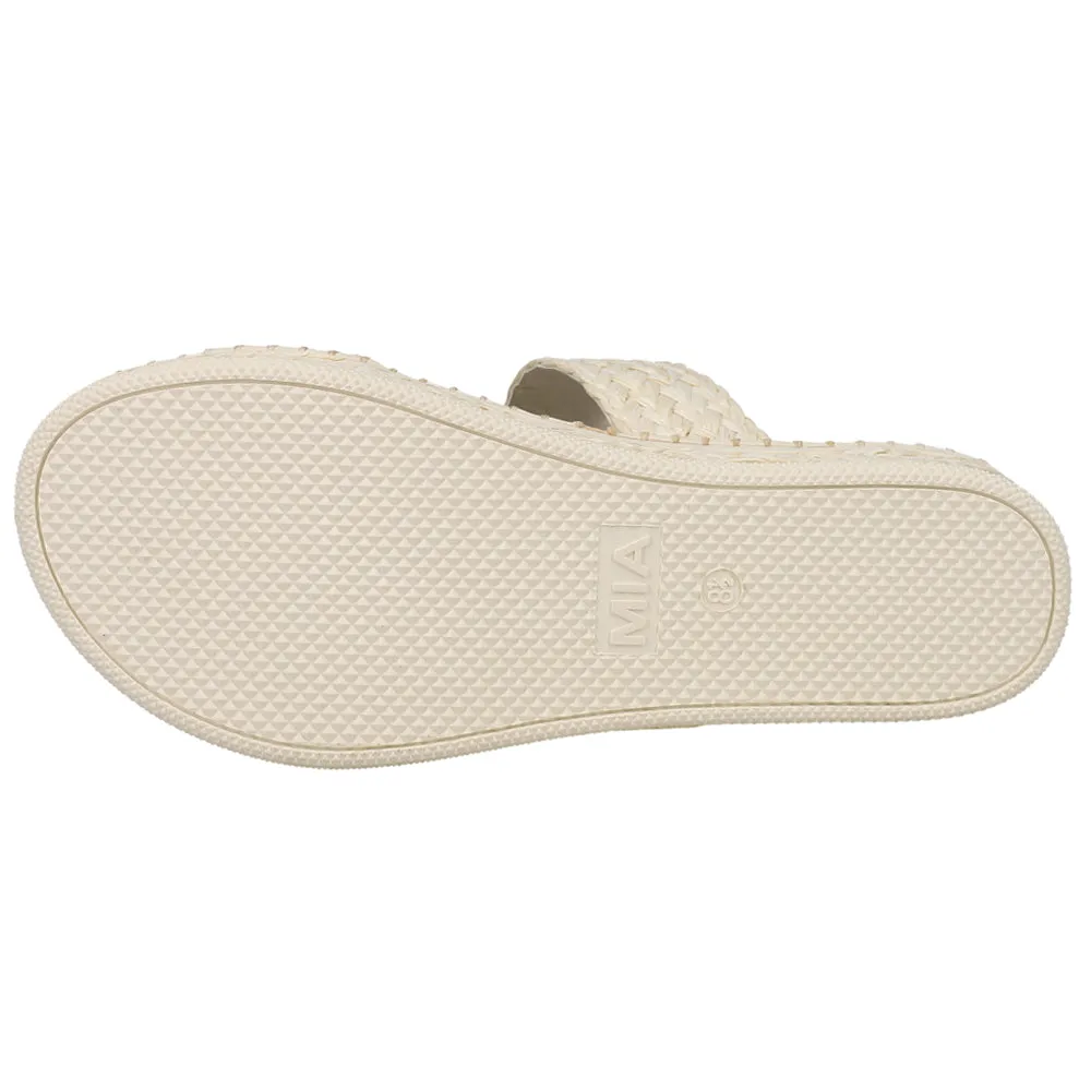 Kady Braided Raffia Platform Slide Sandals sold by Shoebacca product image thumbnail 5