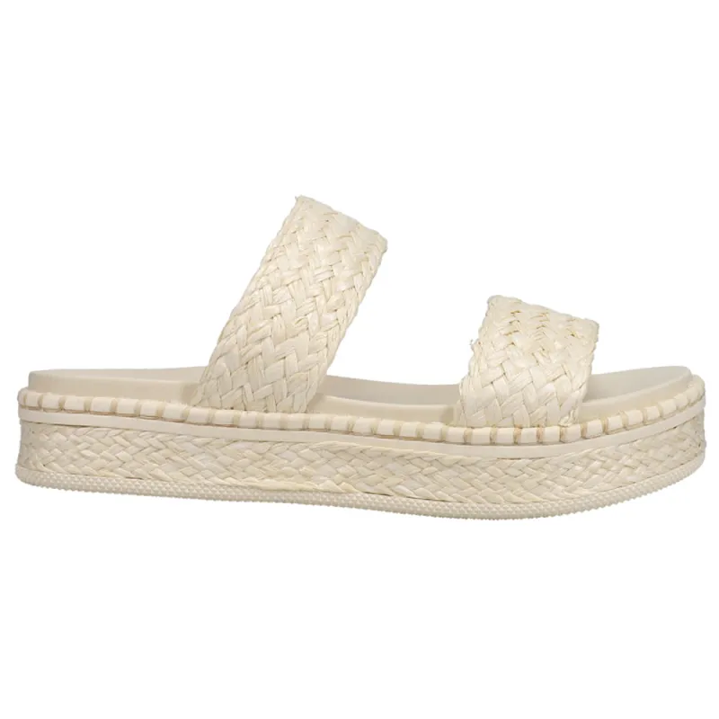 Kady Braided Raffia Platform Slide Sandals sold by Shoebacca