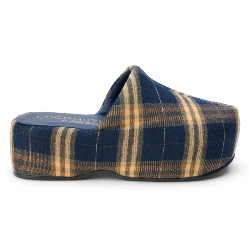 Bella Plaid Platform Mule Clogs sold by Shoebacca