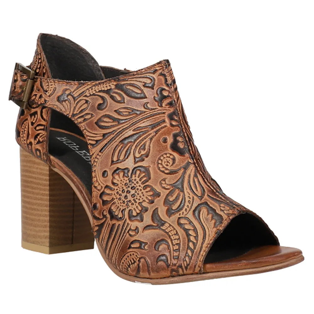 Mika Floral Embossed Block Heel Sandals sold by Shoebacca product image thumbnail 2