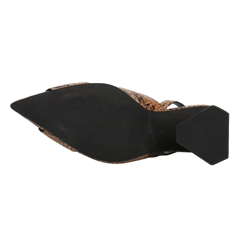 Rumor Has It Snake Block Heel Pumps sold by Shoebacca product image thumbnail 5