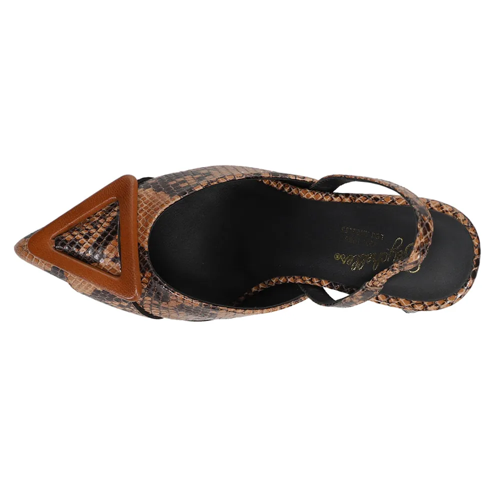 Rumor Has It Snake Block Heel Pumps sold by Shoebacca product image thumbnail 4