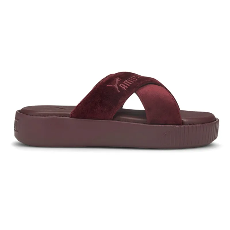 Platform Velvet Slides Sandals made by Puma