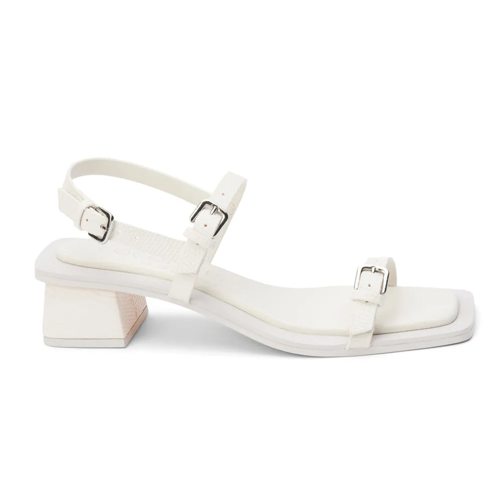 Maya Lizard Block Heel Slingback Sandals sold by Shoebacca