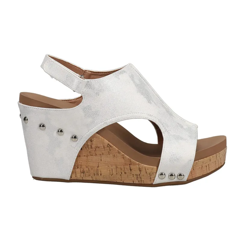 Tiffanee Studded Wedge Sandals sold by Shoebacca