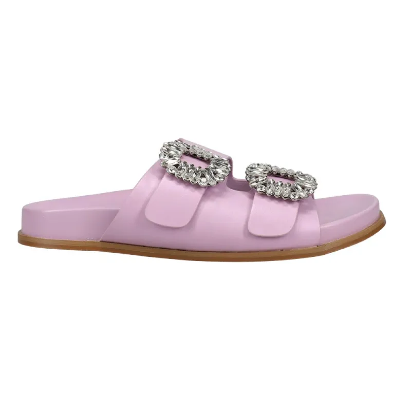 Bridget Rhinestone Slide Sandals made by ShuShop