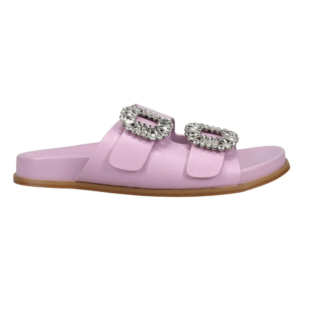 Bridget Rhinestone Slide Sandals sold by Shoebacca