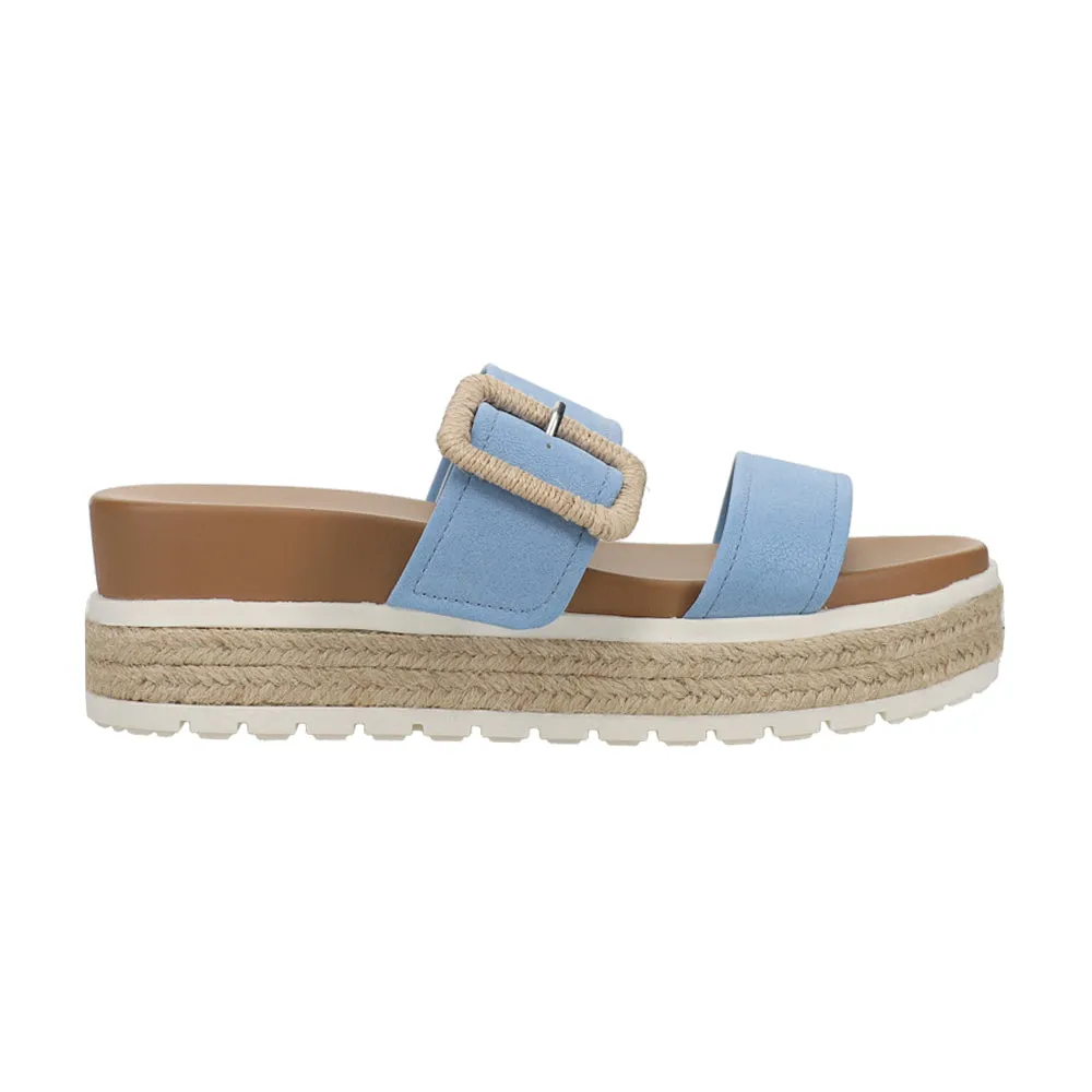 Kenzy Buckle Espadrille Platform Sandals sold by Shoebacca