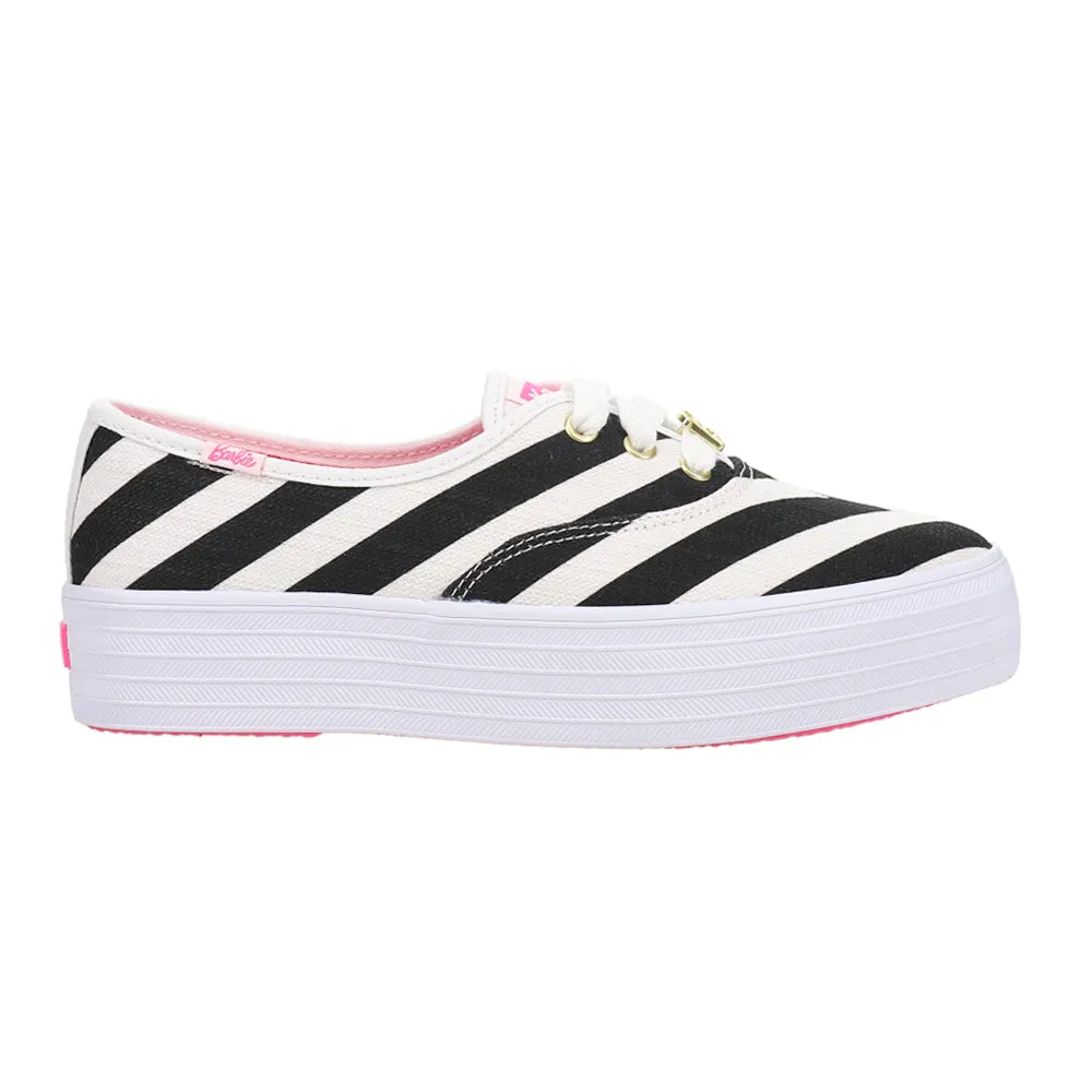 Keds x Barbie Point Striped Canvas Lace Up Sneakers sold by Shoebacca