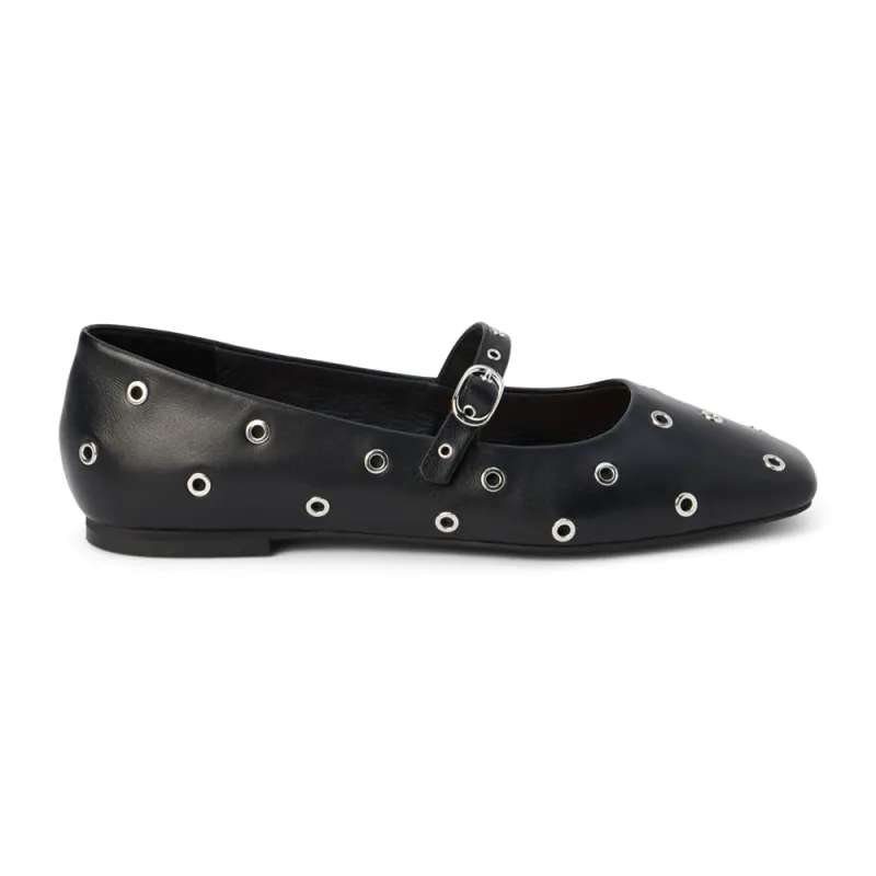 Mick Studded Mary Jane Ballet Flats sold by Shoebacca