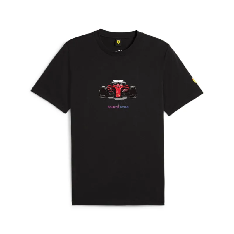 Scuderia Ferrari Race Graphic Crew Neck Short Sleeve T-Shirt sold by Shoebacca