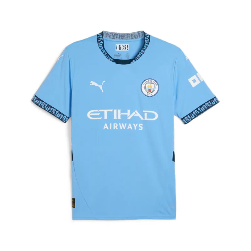 Manchester City F.C. Home Crew Neck Short Sleeve Soccer Jersey made by Puma