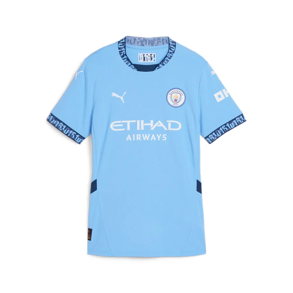 Manchester City F.C. Crew Neck Short Sleeve Home Soccer Jersey Replica sold by Shoebacca