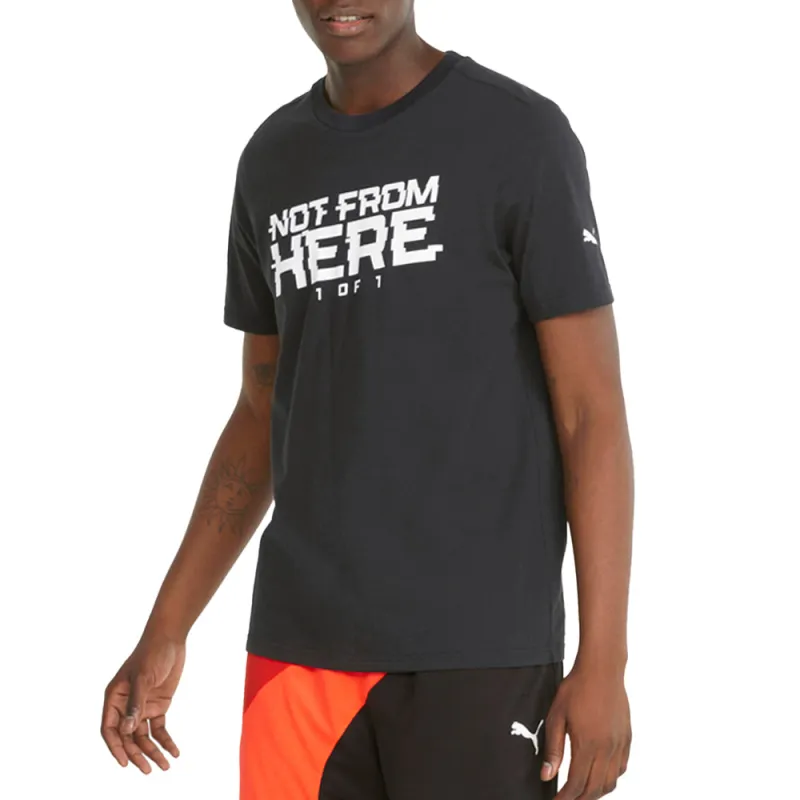 Not From Here Graphic Crew Neck Short Sleeve T-Shirt made by Puma