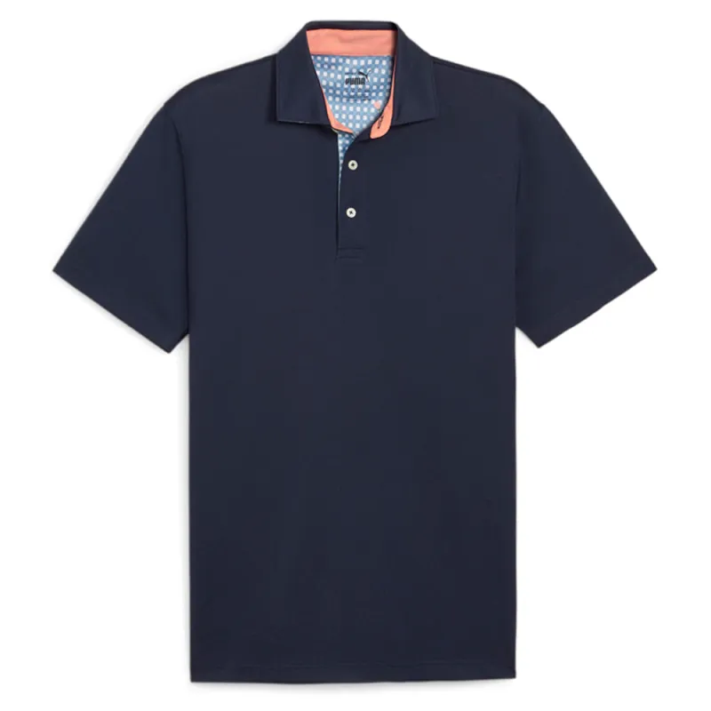 Pique Gingham Solid Short Sleeve Polo Shirt sold by Shoebacca