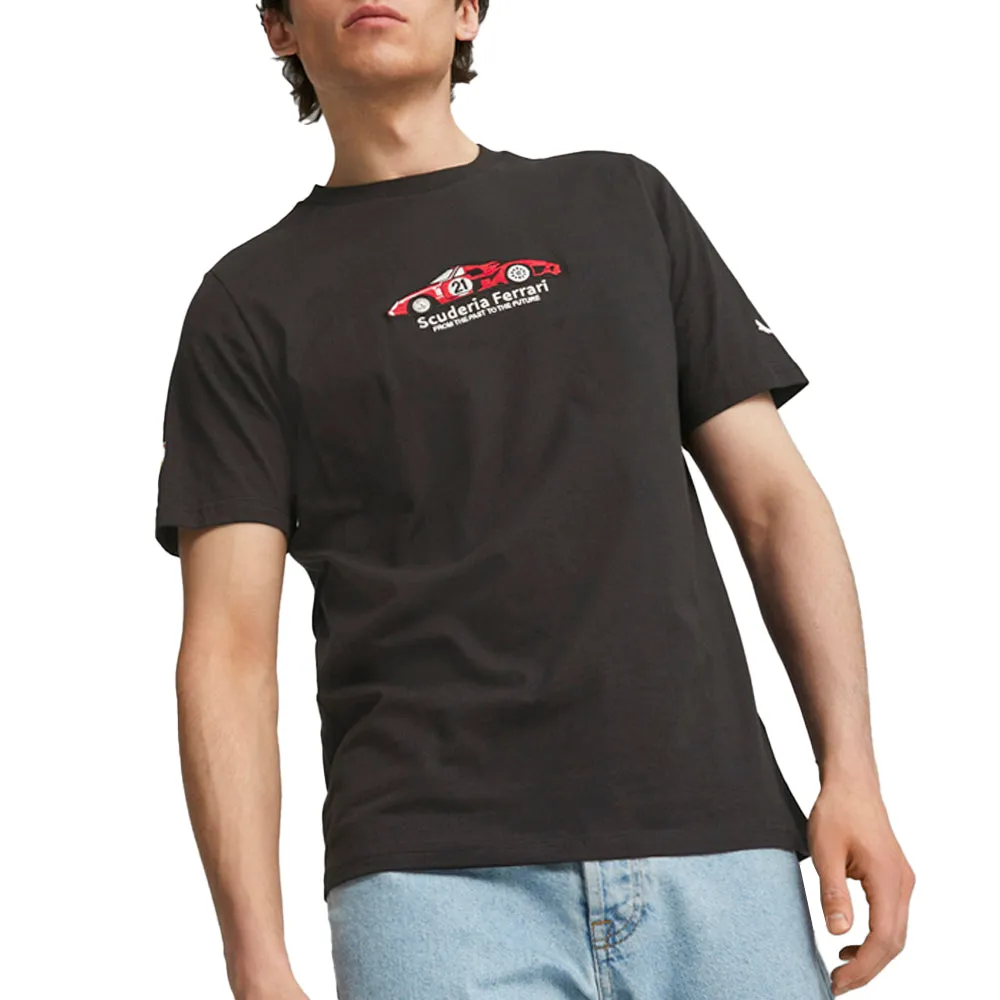Scuderia Ferrari Race Graphic Crew Neck Short Sleeve T-Shirt sold by Shoebacca