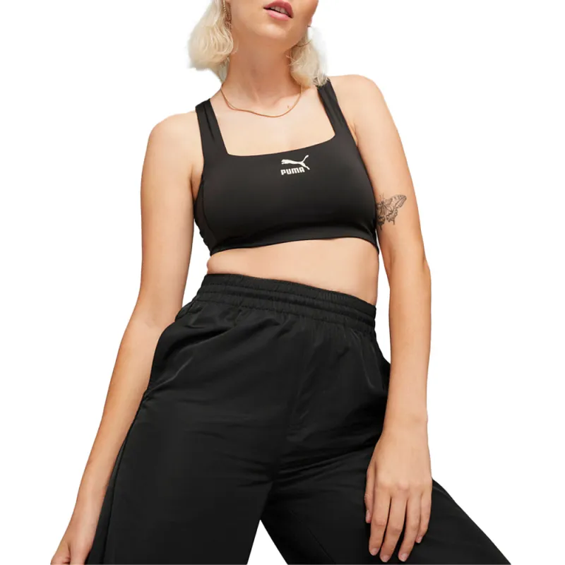 T7 Cropped Logo Scoop Neck Tank Top sold by Shoebacca