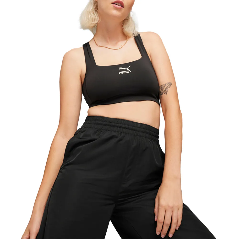 T7 Cropped Logo Scoop Neck Tank Top sold by Shoebacca