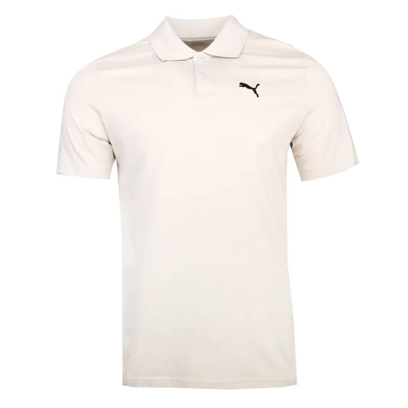 Essentials Jersey Embroidered Short Sleeve Polo Shirt made by Puma