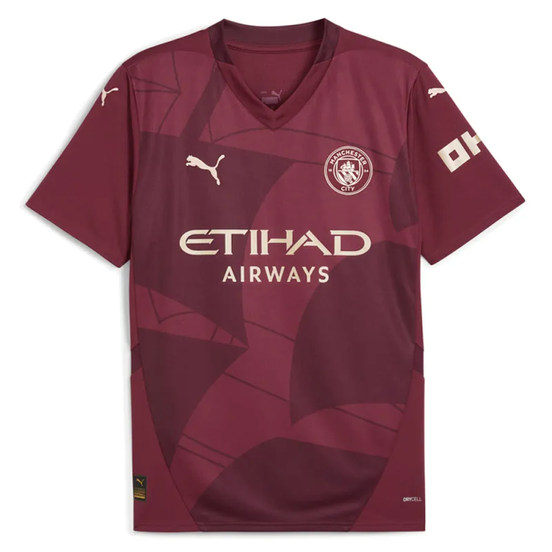 Manchester City F.C. Third V Neck Short Sleeve SoccerJersey sold by Shoebacca