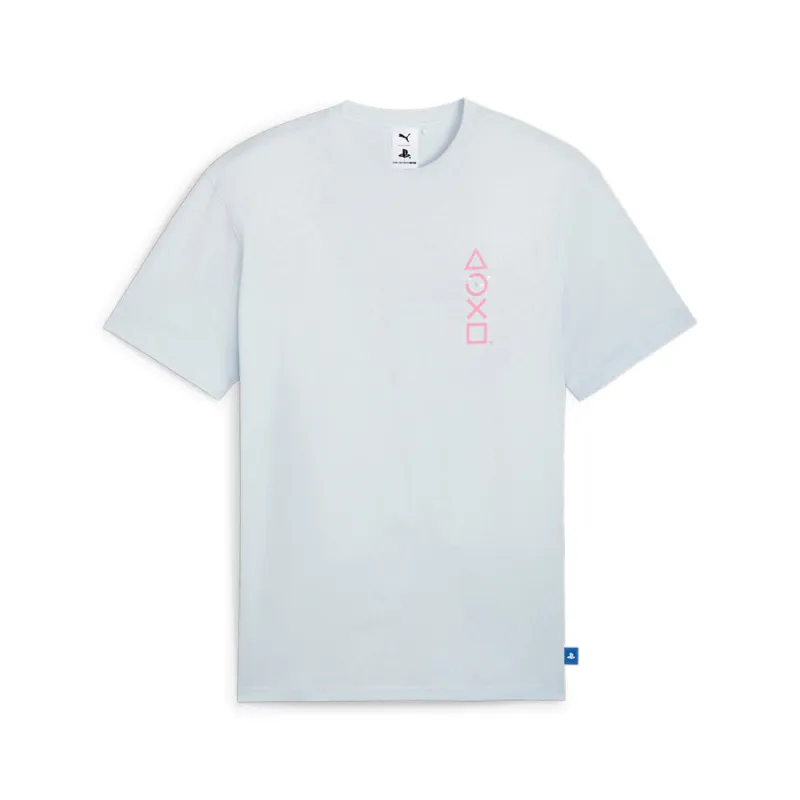 PlayStation Elevated Logo Crew Neck Short Sleeve T-Shirt made by Puma
