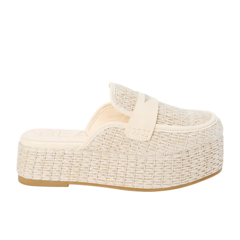 Wren Platform Mules sold by Shoebacca