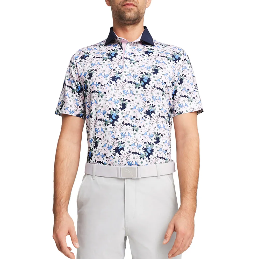 AP Floral Short Sleeve Polo Shirt sold by Shoebacca