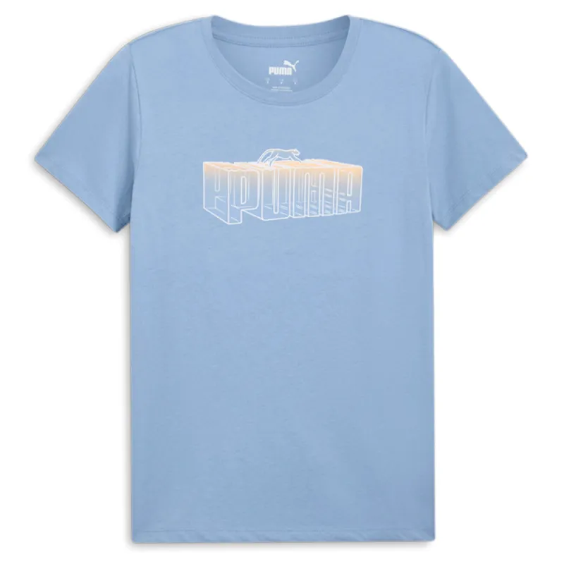 Novelty Fade Out Graphic Crew Neck Short Sleeve T-Shirt made by Puma