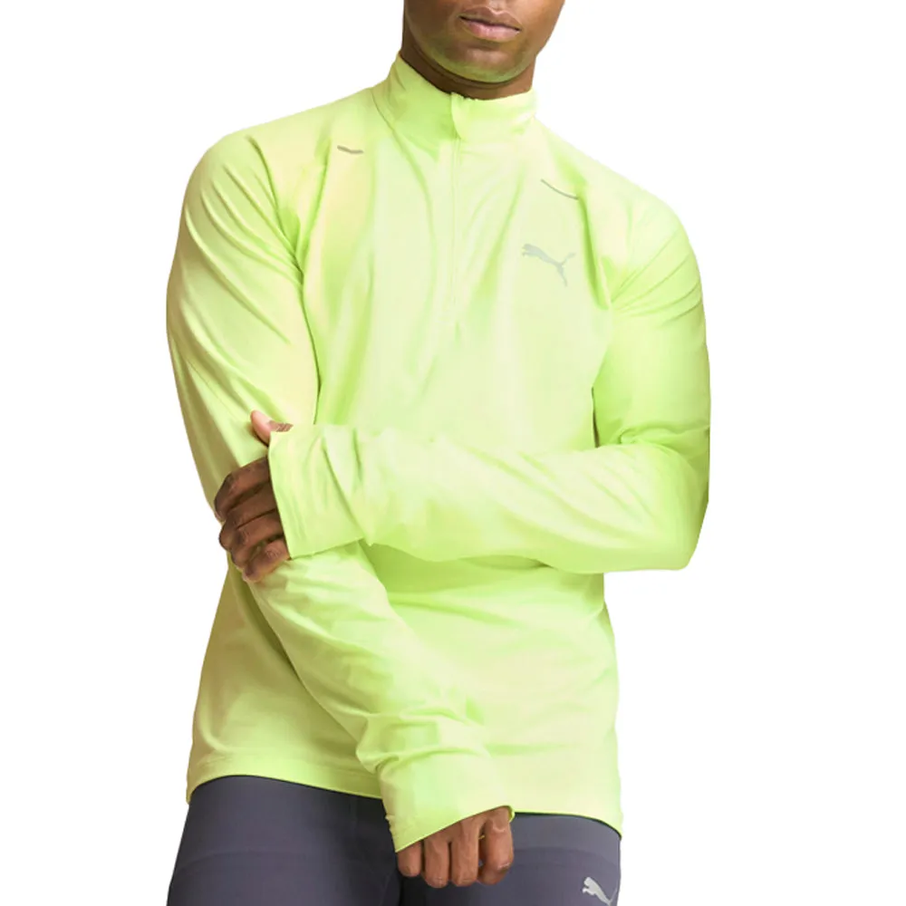 Run Cloudspun Mock Neck Long Sleeve Quarter Zip Pullover Shirt sold by Shoebacca