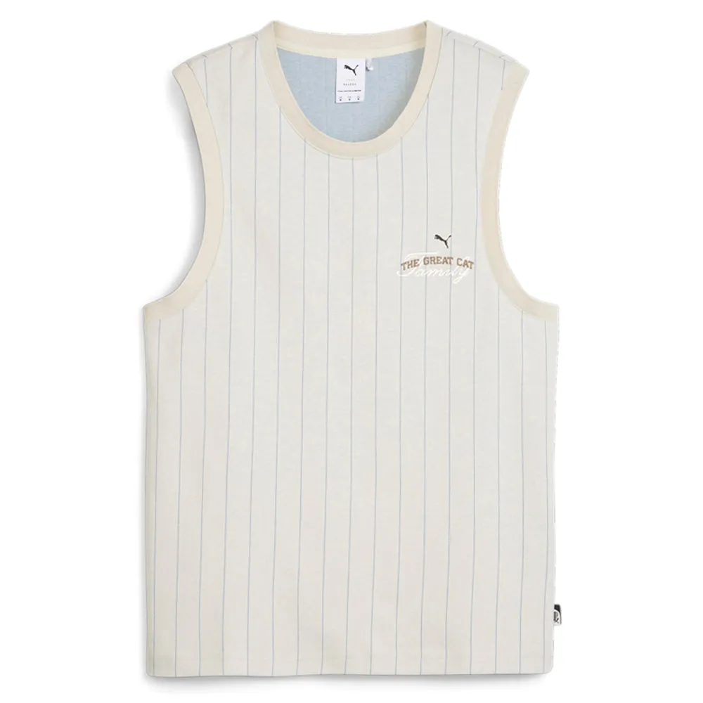 Basketball Nostalgia Knitted Crew Neck Tank Top sold by Shoebacca product image thumbnail 3
