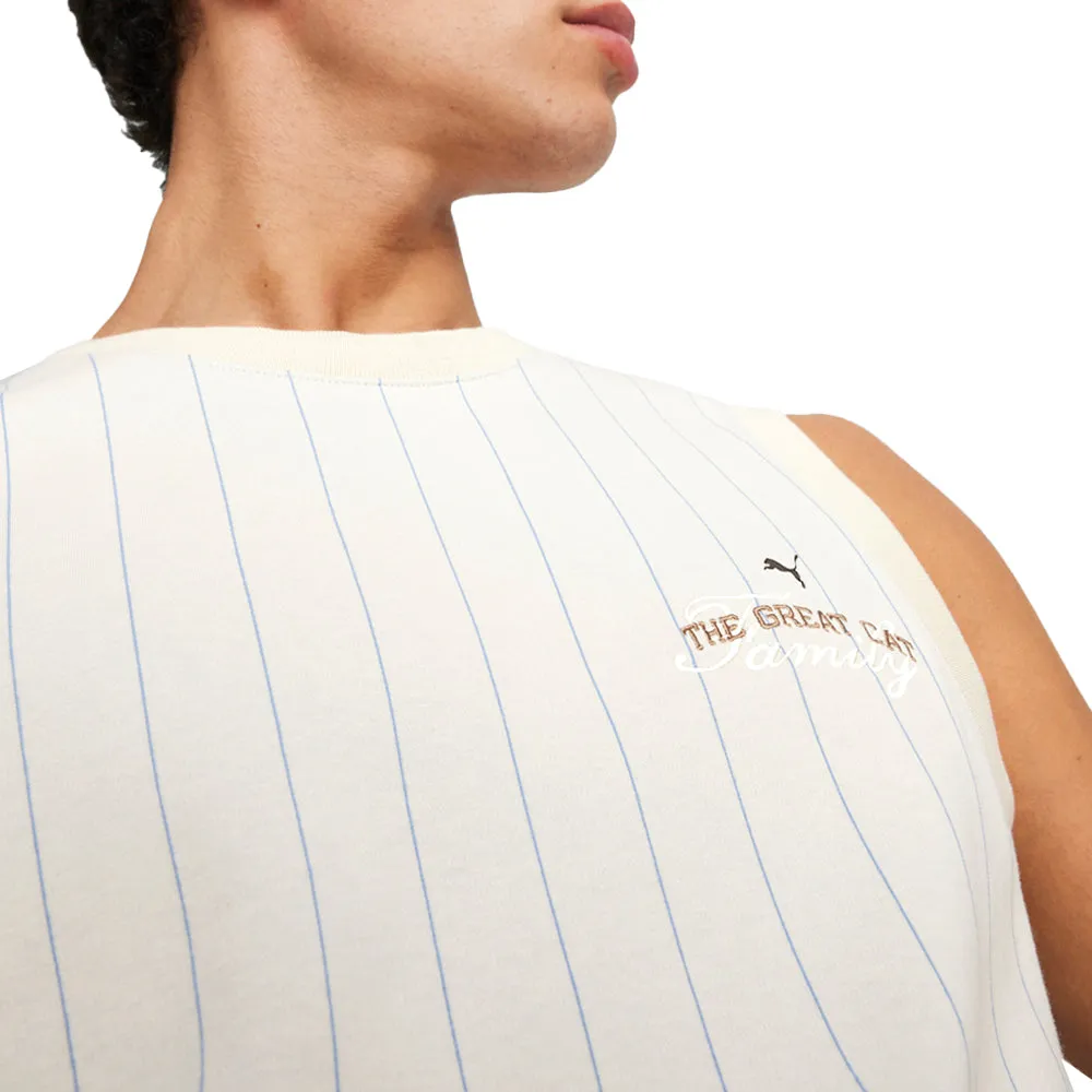 Basketball Nostalgia Knitted Crew Neck Tank Top sold by Shoebacca product image thumbnail 5