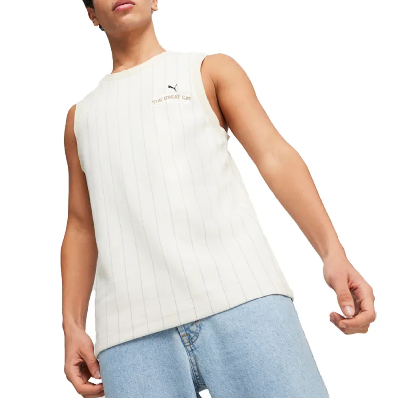 Basketball Nostalgia Knitted Crew Neck Tank Top sold by Shoebacca