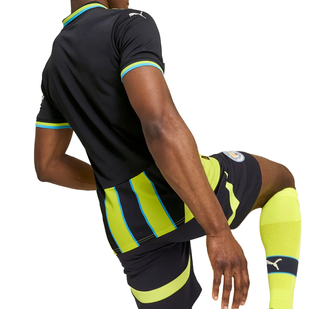 Manchester City F.C. Away Collared Short Sleeve Replica Jersey sold by Shoebacca product image thumbnail 2
