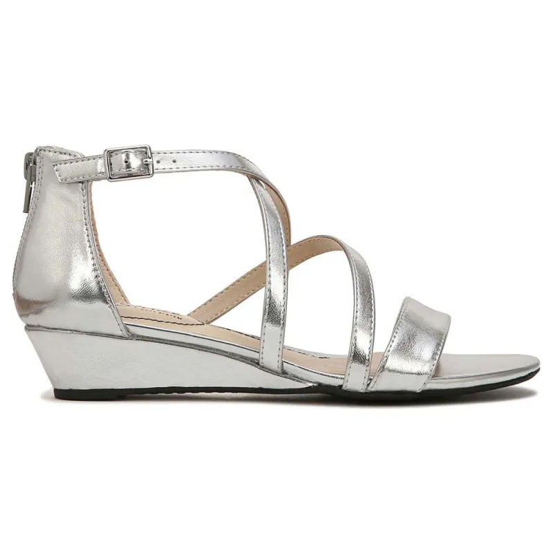 Yolanda Metallic Strappy Sandals sold by Shoebacca