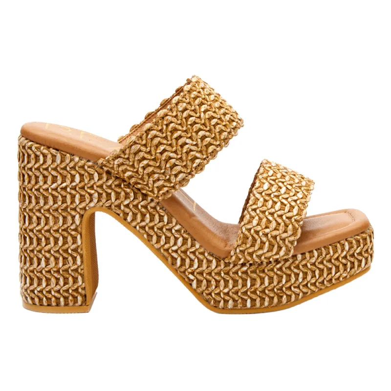 Gem Platform Block Heel Sandals sold by Shoebacca