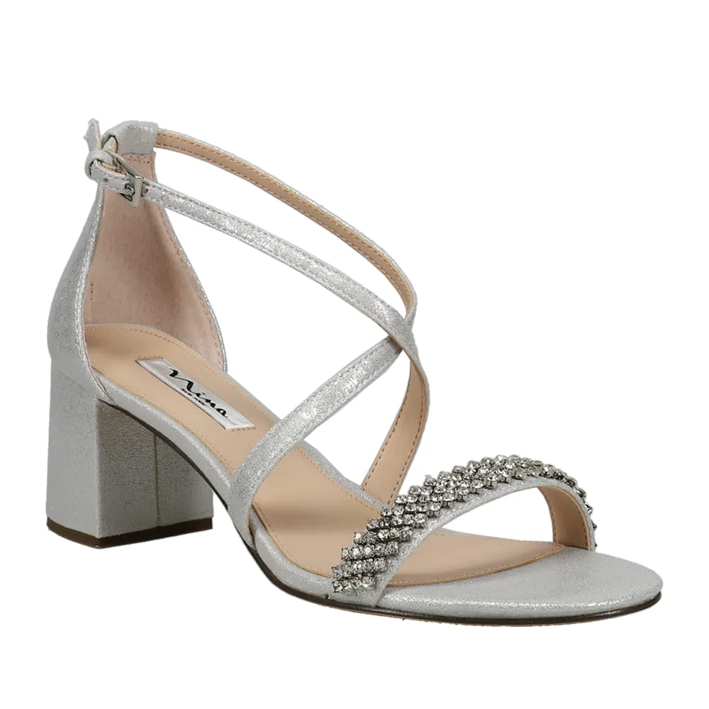 Nora Rhinestone Block Heel Sandals sold by Shoebacca product image thumbnail 2