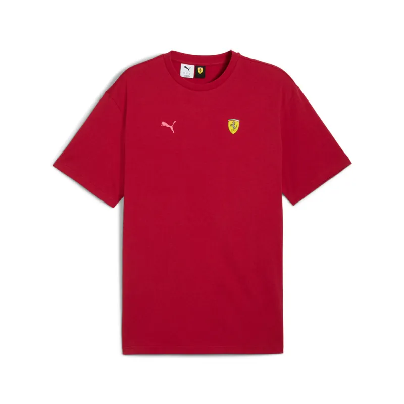 Scuderia Ferrari Miami Graphic Crew Neck Short Sleeve T-Shirt made by Puma