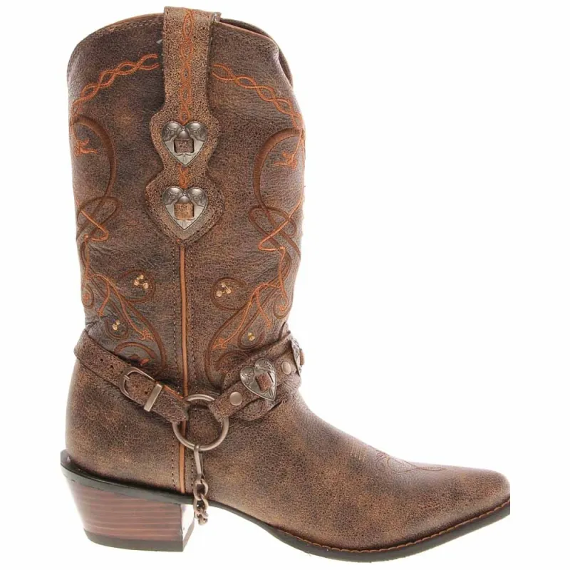 Crush Heartbreaker Pointed Toe Cowboy Boots made by Durango