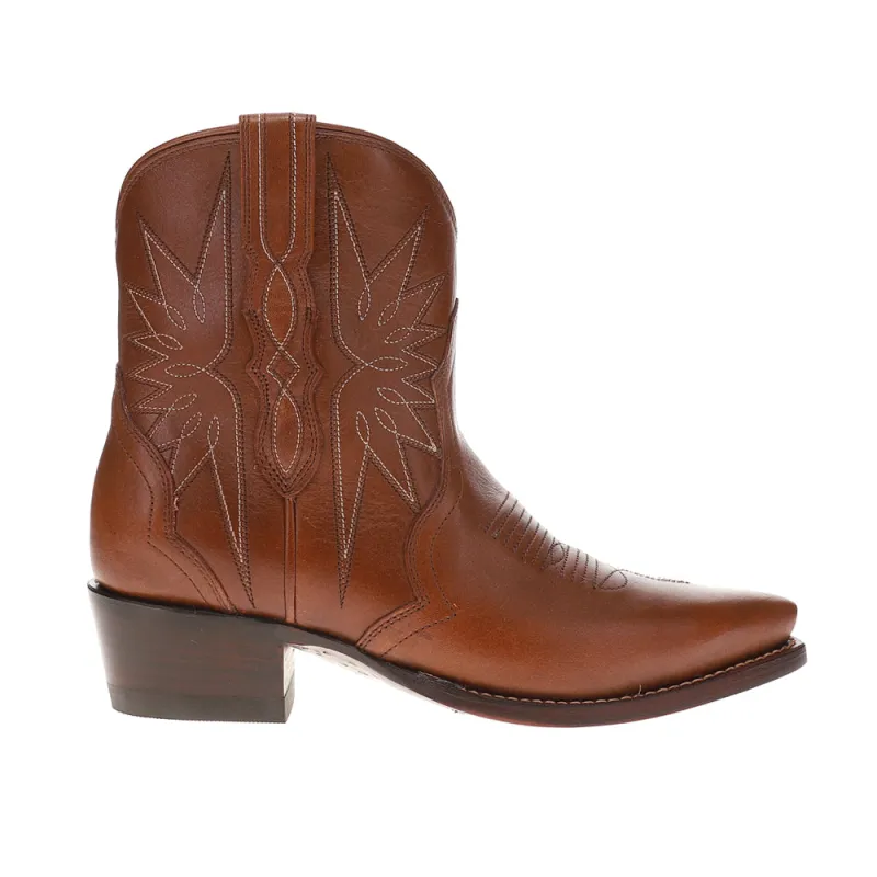 The Lynn Snip Toe Cowboy Booties sold by Shoebacca