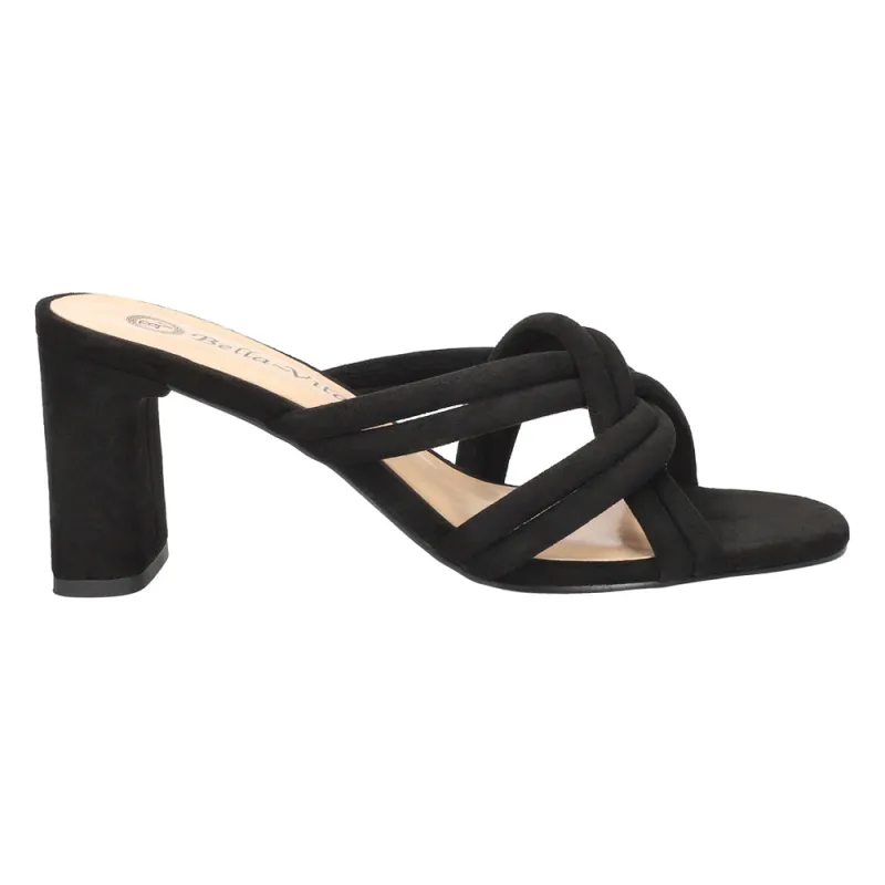 Carmen Block Heel Slide Sandals sold by Shoebacca