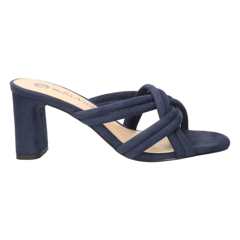 Carmen Block Heel Slide Sandals sold by Shoebacca