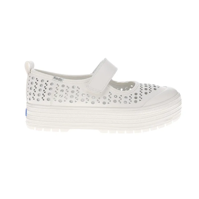 Mary Jane Perf Leather Platform Sneakers sold by Shoebacca