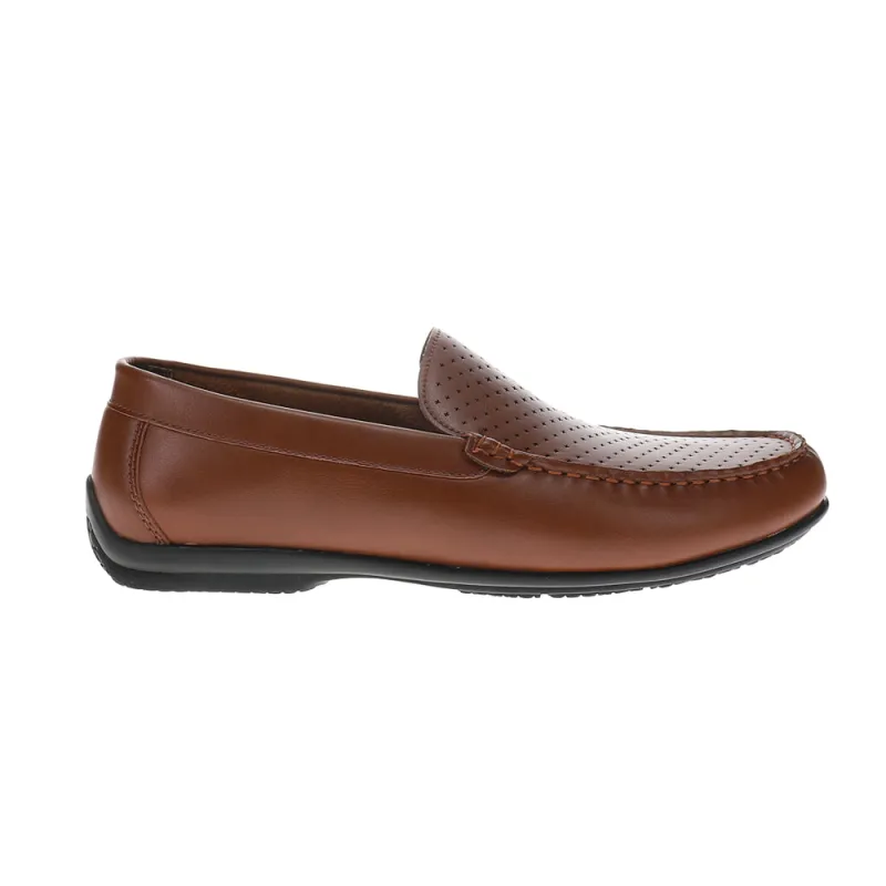 Conroy Moc Toe Perforated Slip On Loafers made by Stacy Adams