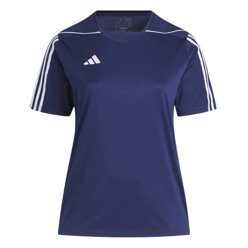 Tiro23 League V Neck Short Sleeve Soccer Jersey (Plus) made by Adidas
