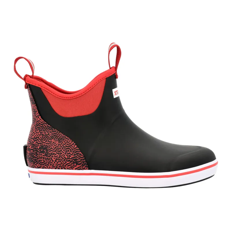 Tailgate Ankle Deck Round Toe Pull On Rain Boots made by Shoebacca