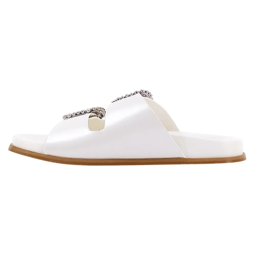 Bridget Rhinestone Metallic Slide Sandals sold by Shoebacca product image thumbnail 3