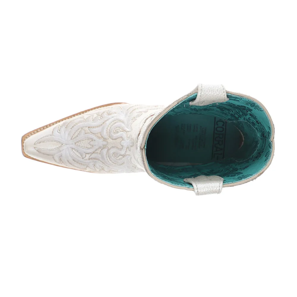 Ankle Embroidered Snip Toe Pull On Cowboy Booties sold by Shoebacca product image thumbnail 4