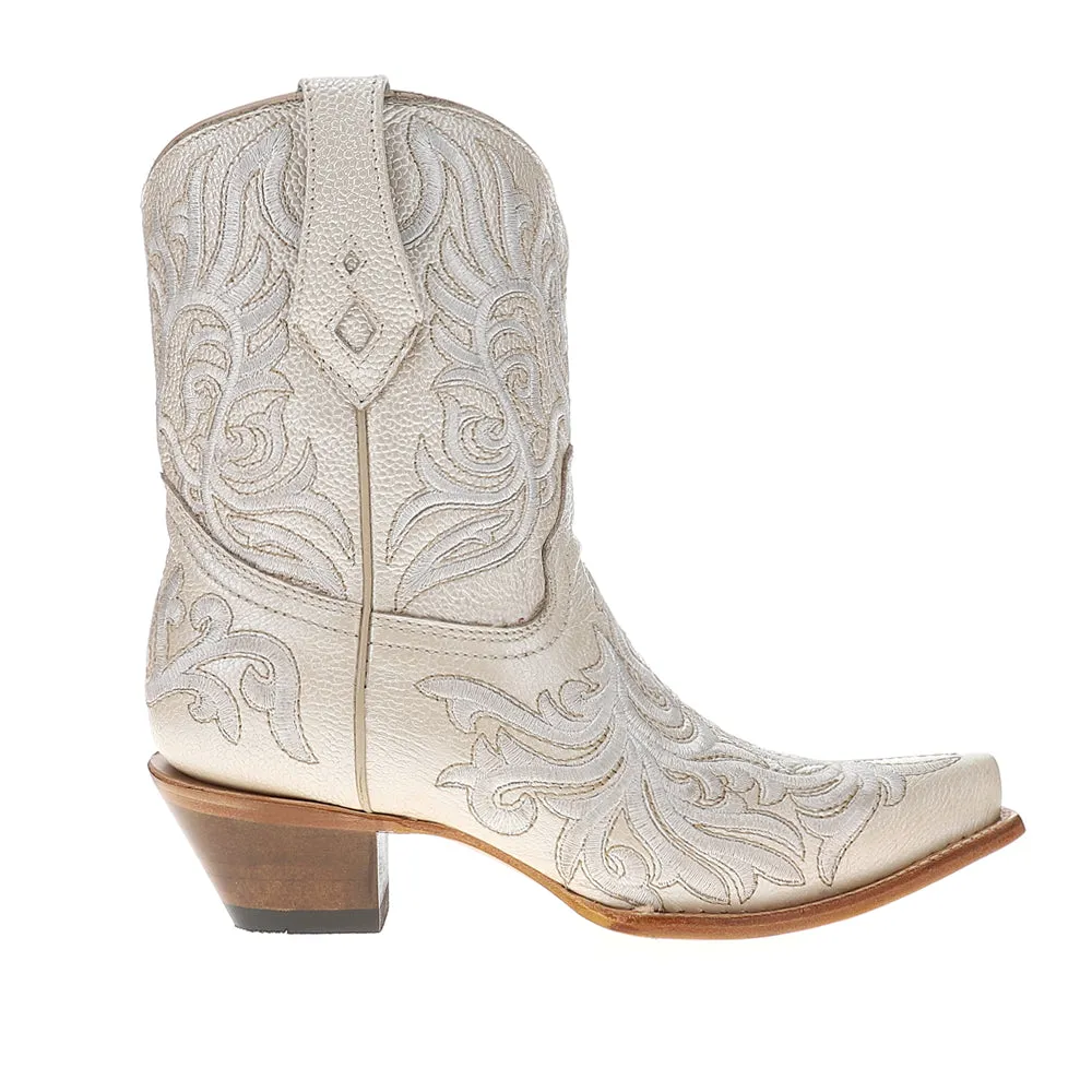 Ankle Embroidered Snip Toe Pull On Cowboy Booties sold by Shoebacca