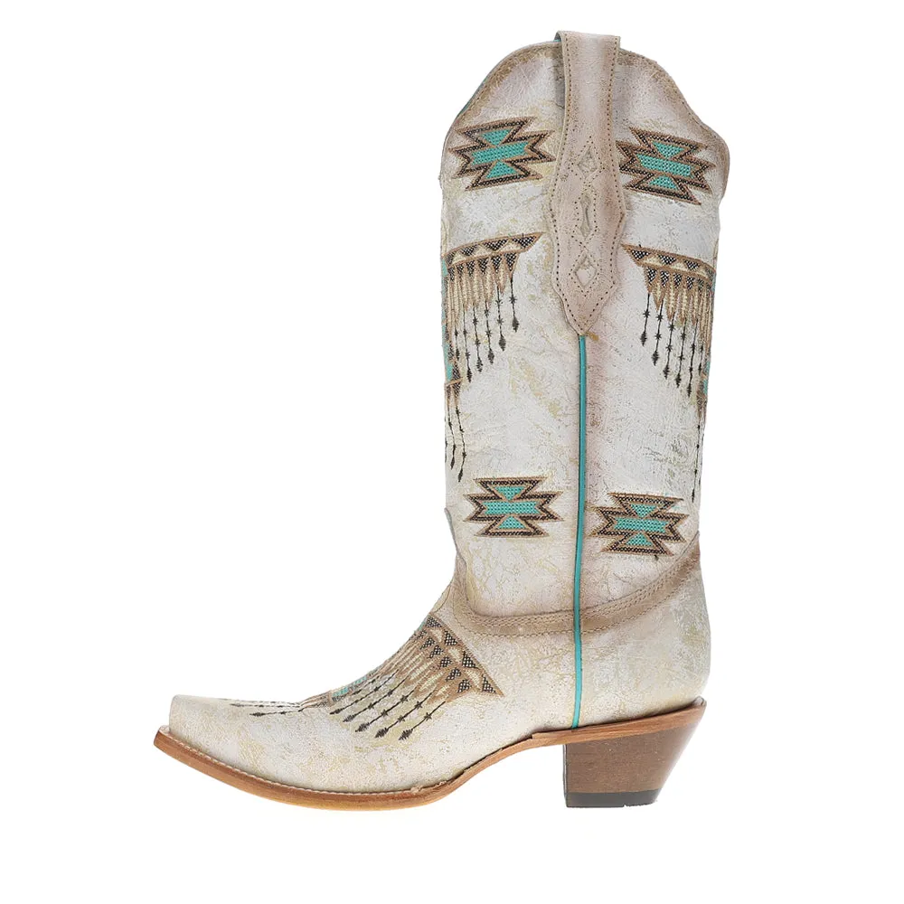 Embroidered Southwest Snip Toe Pull On Cowboy Boots sold by Shoebacca product image thumbnail 3